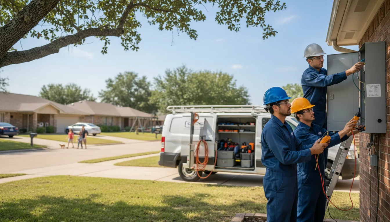 Certified electrician providing emergency electrical services in Throckmorton, TX